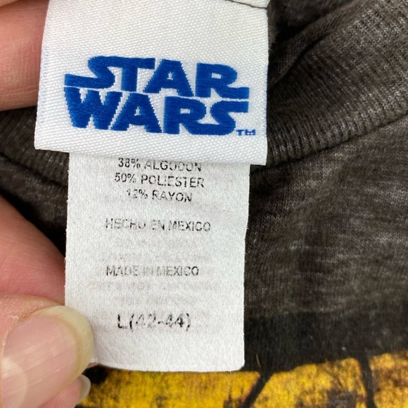 Star Wars Men's '90s Vintage The Saga Continues Comic Book Label Tshirt Brown, L - Picture 7 of 13